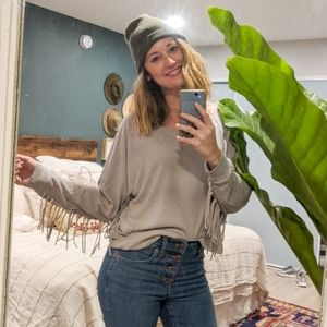 AMUSE SOCIETY FRINGE SWEATSHIRT